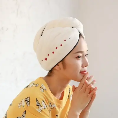 Picture of Comfortable Ladies Magic Hair Drying Towel | Quick Dry Microfiber Hair Wrap | Soft & Absorbent Bath Turban