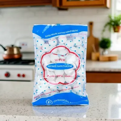 Picture of Super Refined Naphthalene Balls – 120gm (40 Pieces) | Anti-Insect, Anti-Moth & Air Freshener | Naptholin