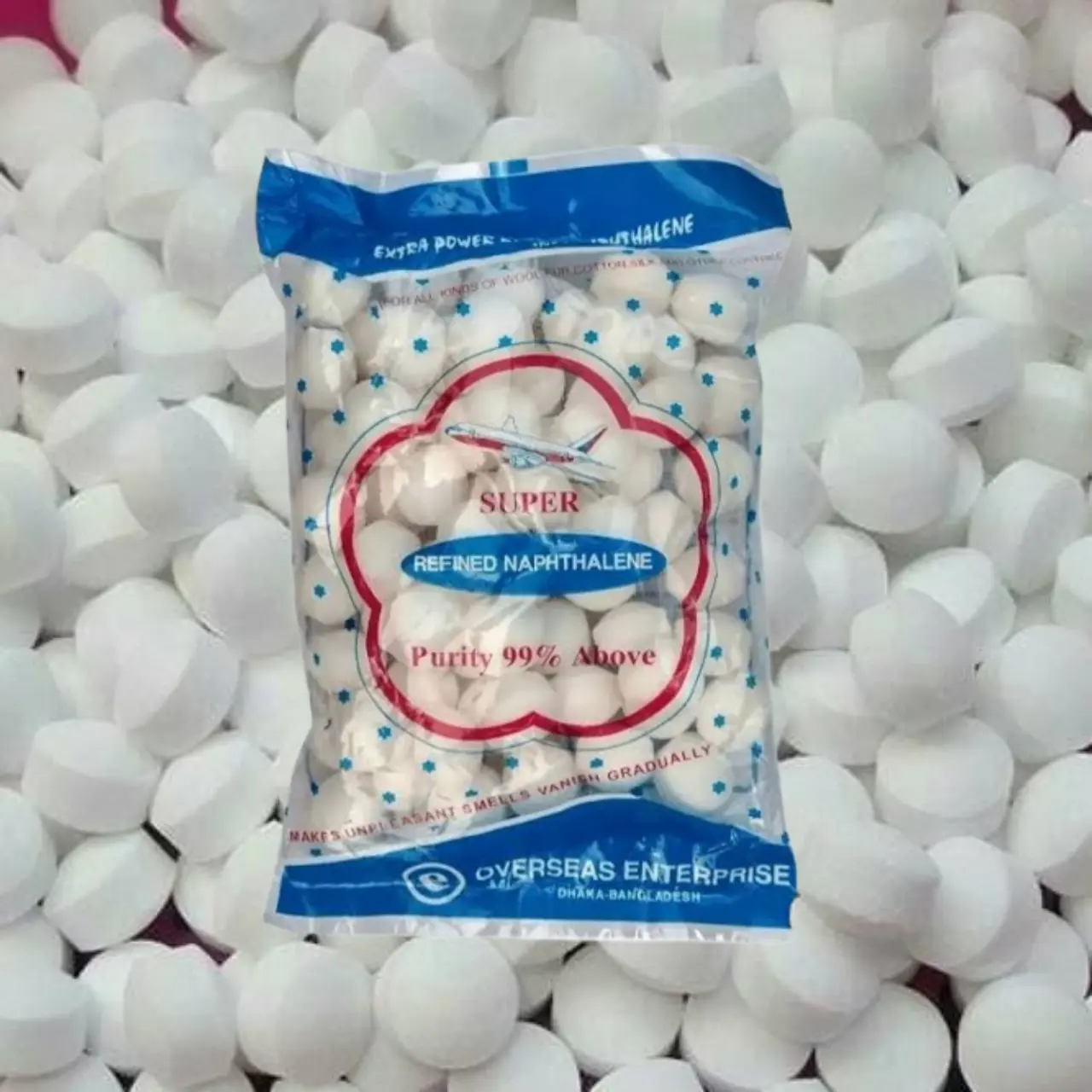 Picture of Super Refined Naphthalene Balls – 120gm (40 Pieces) | Anti-Insect, Anti-Moth & Air Freshener | Naptholin