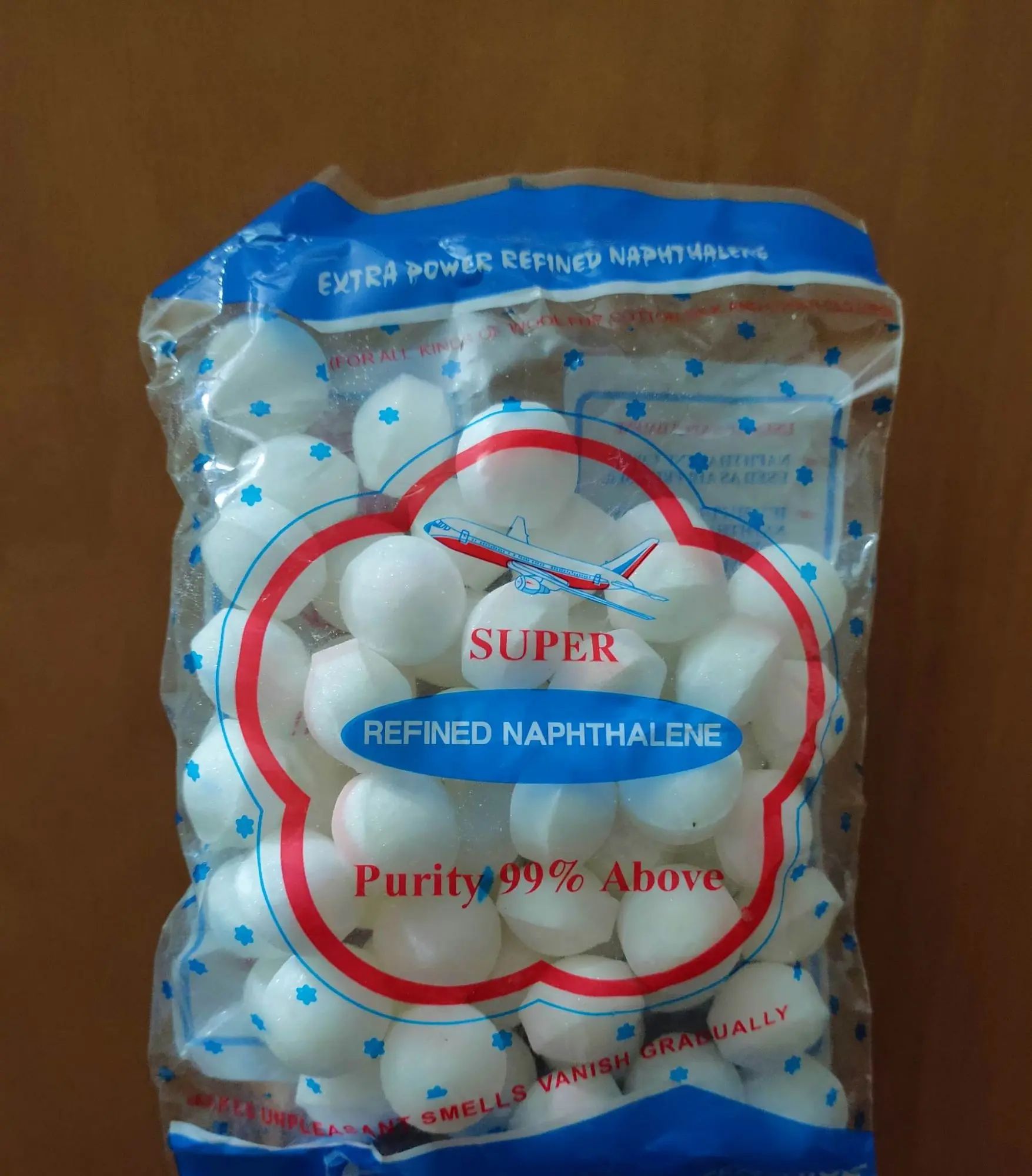 Picture of Super Refined Naphthalene Balls – 120gm (40 Pieces) | Anti-Insect, Anti-Moth & Air Freshener | Naptholin