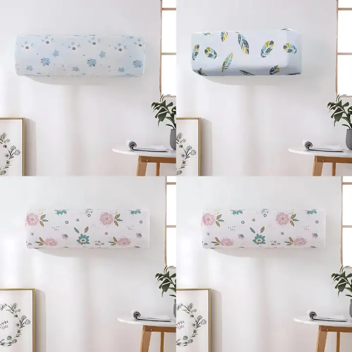 Picture of AC Dust Cover for Indoor Unit (1 Ton / 1.5 Ton / 2 Ton) | PEVA Waterproof Washable Air Conditioner Cover | Multi-Color Decorative Design | Durable & Easy to Install Protective Cover for Split AC