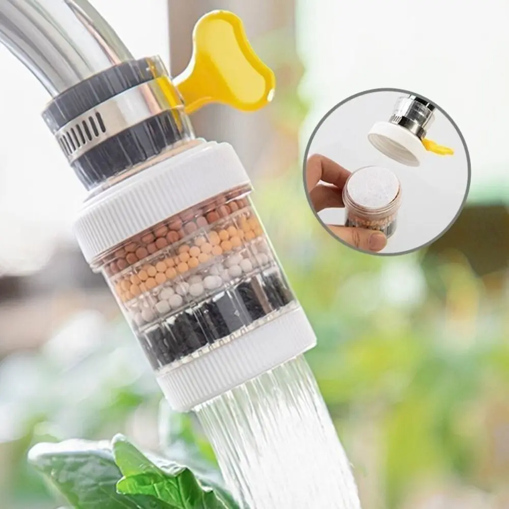 Picture of 6-Layer Faucet Water Purifier Nozzle | Tap Water Filter with Activated Carbon & Mineral Stones | Easy Installation | Leak-Proof, Heat-Resistant, Water-Saving Design