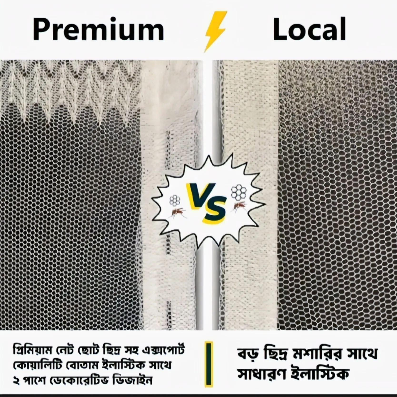 Picture of Anti Mosquito Window Net with Zipper 5/5.5 Feet | White Premium Quality Mosquito Net for Window | Washable & Easy to Install | Smart Home Protection