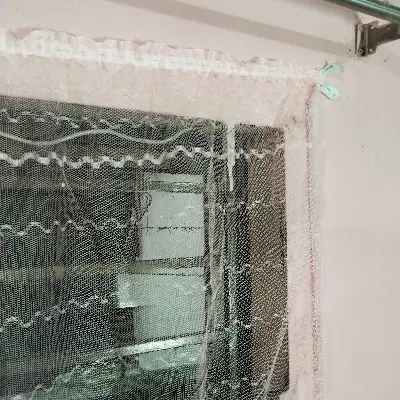 Picture of Window Net for Anti-Mosquito with Zipper 4×5 Feet Pink Colour | Mosquito Net | Premium Quality Net | Lifesymart