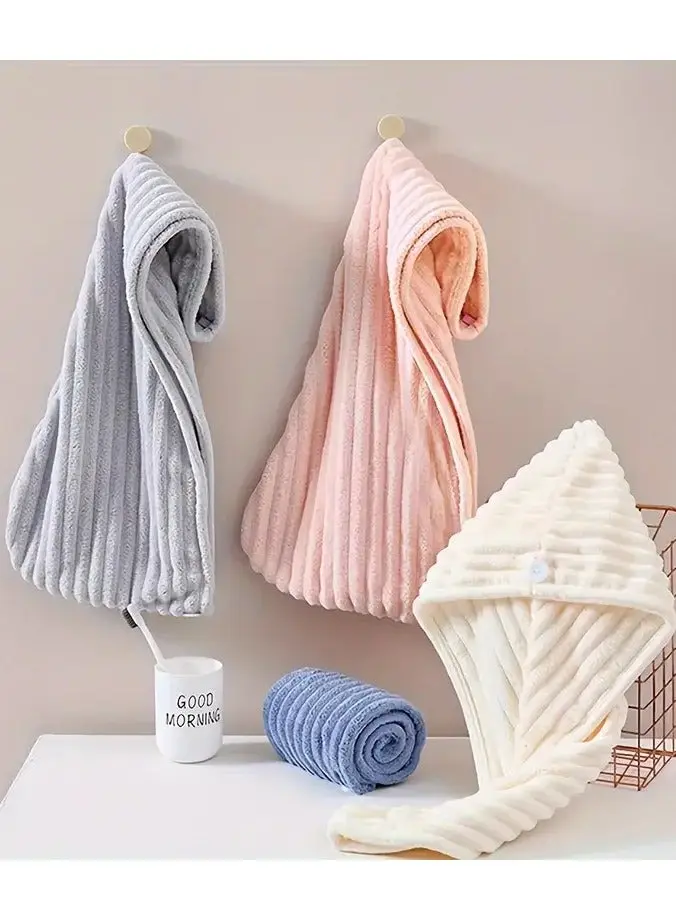 Picture of Microfiber Hair Drying Towel Wrap & 4-in-1 Pedicure Foot File Combo Pack | Super Absorbent Hair Turban & Hard Skin Remover Tool