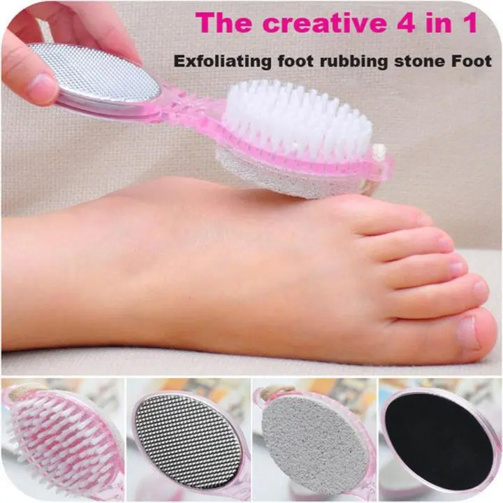 Picture of Microfiber Hair Drying Towel Wrap & 4-in-1 Pedicure Foot File Combo Pack | Super Absorbent Hair Turban & Hard Skin Remover Tool Multicolor