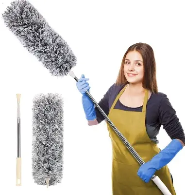 Picture of Winter Kitchen & Home Cleaning Combo Pack • Hand Gloves, Premium Apron & Flexible Microfiber Duster • Protect Hands, Clothes & High Areas