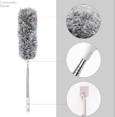 Picture of Flexible Door Draft Stopper & Extendable Microfiber Duster Combo Pack • Dust Blocking & High-Ceiling Cleaning Tool