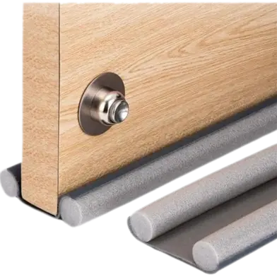 Picture of Door Draft Stopper & Super Refined Naphthalene Balls Combo Pack • Cold Air Blocking & Moth Repellent • 40 pcs / 120 gm