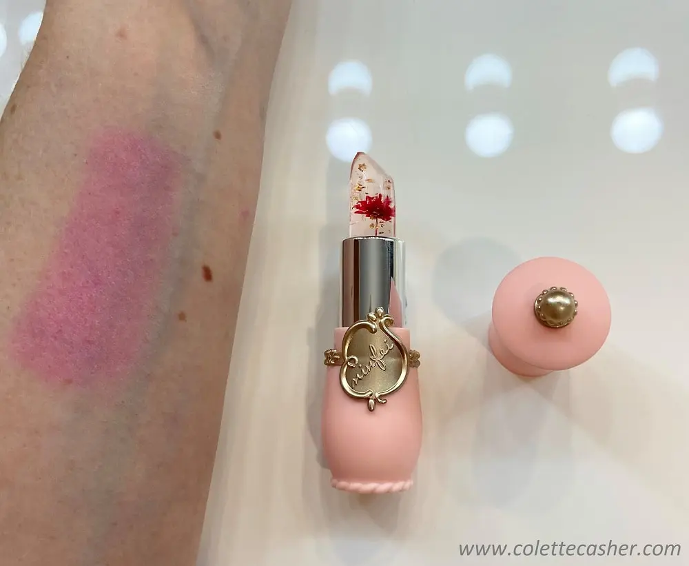 Picture of Crystal Jelly Flower Color Changing Lipstick | Moisturizing Lip Balm | Magic pH Color Changing Transparent Lipstick | Natural Flower Jelly Lip Balm