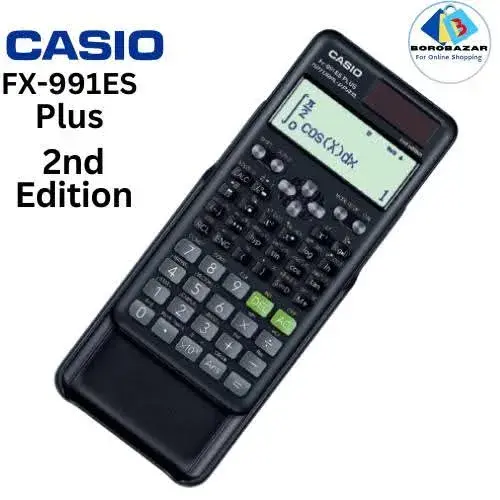 Picture of New Version Sceintific Calculator Fx 991 es plus 2nd edition for Students | Non Programmable - fx 991es plus Function 417 | Two way Powered Solar & Battery - Color Black
