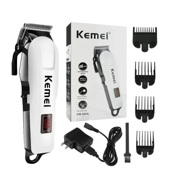 Picture of Kemei KM-809A Digital AC/DC Electric Rechargeable Professional Hair Clipper Trimmer