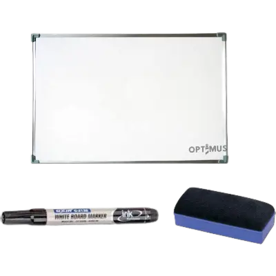 Picture of White Board 12x18 Inch Set Includes Marker And Duster
