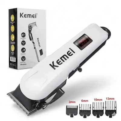 Picture of Kemei KM-809A Digital Electric Rechargeable Professional Hair Clipper Trimmer AC DC Trimmers