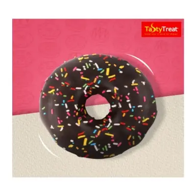Picture of Donut Black chocolate & Color Rice