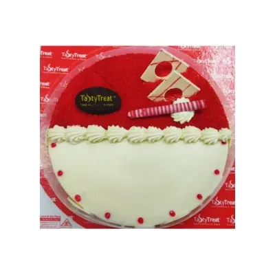 Picture of Vanilla & Red Velvet divided cake 1000gm