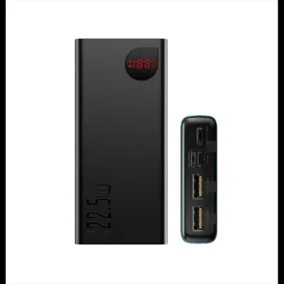 Picture of 20000mAh 22.5W Adaman Digital Display Quick Charger Power Bank Fast Charging - Black