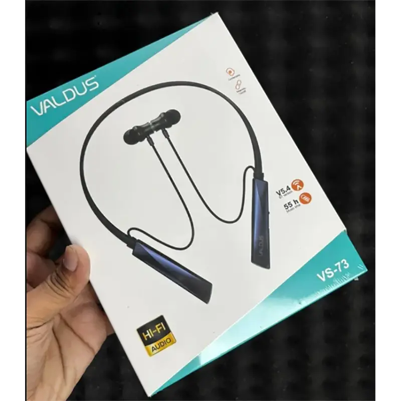 Picture of VALDUS VS-73 Bluetooth Neckband Earphone Bluetooth Earphone Neckband Earphone