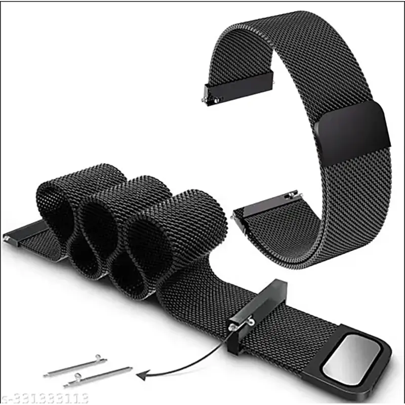 Picture of 22mm Milanese Magnetic Metal Steel Strap Flat Head Universal for Unisex Suitable For Square Shape Smart Watch