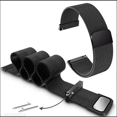 Picture of 22mm Milanese Magnetic Metal Steel Strap Flat Head Universal for Unisex Suitable For Square Shape Smart Watch