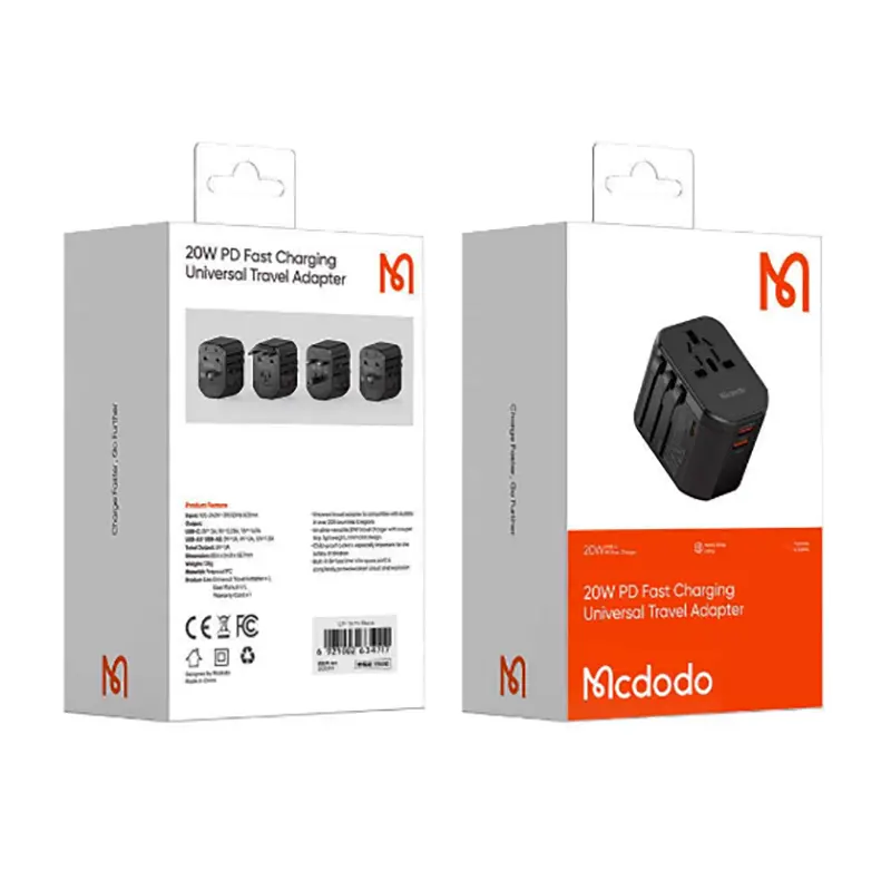 Picture of Mcdodo CP-347 PD 20W Fast Charging Universal Travel Adapter
