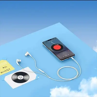 Picture of Encok H18 Wired Earphone In Ear Headset With Mic Stereo Bass Sound 3.5mm Jack Earphone Earbuds Earpiece