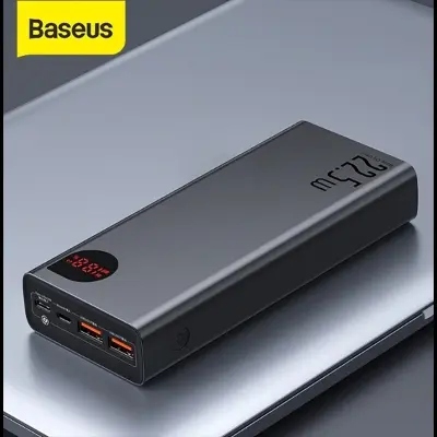 Picture of 20000mAh 22.5W Adaman Digital Display Quick Charger Power Bank Fast Charging - Black