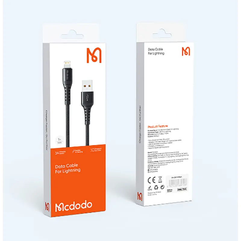 Picture of Mcdodo CA226 1M 3A Lightning USB data cable