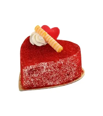 Picture of Red Velvet Heart Shape Pastry 80 Gm ±