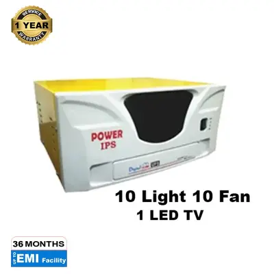 Picture of Home IPS 2000VA 1600 Watt Blue Only IPS (10 Light 10 Fan 1 LED TV)