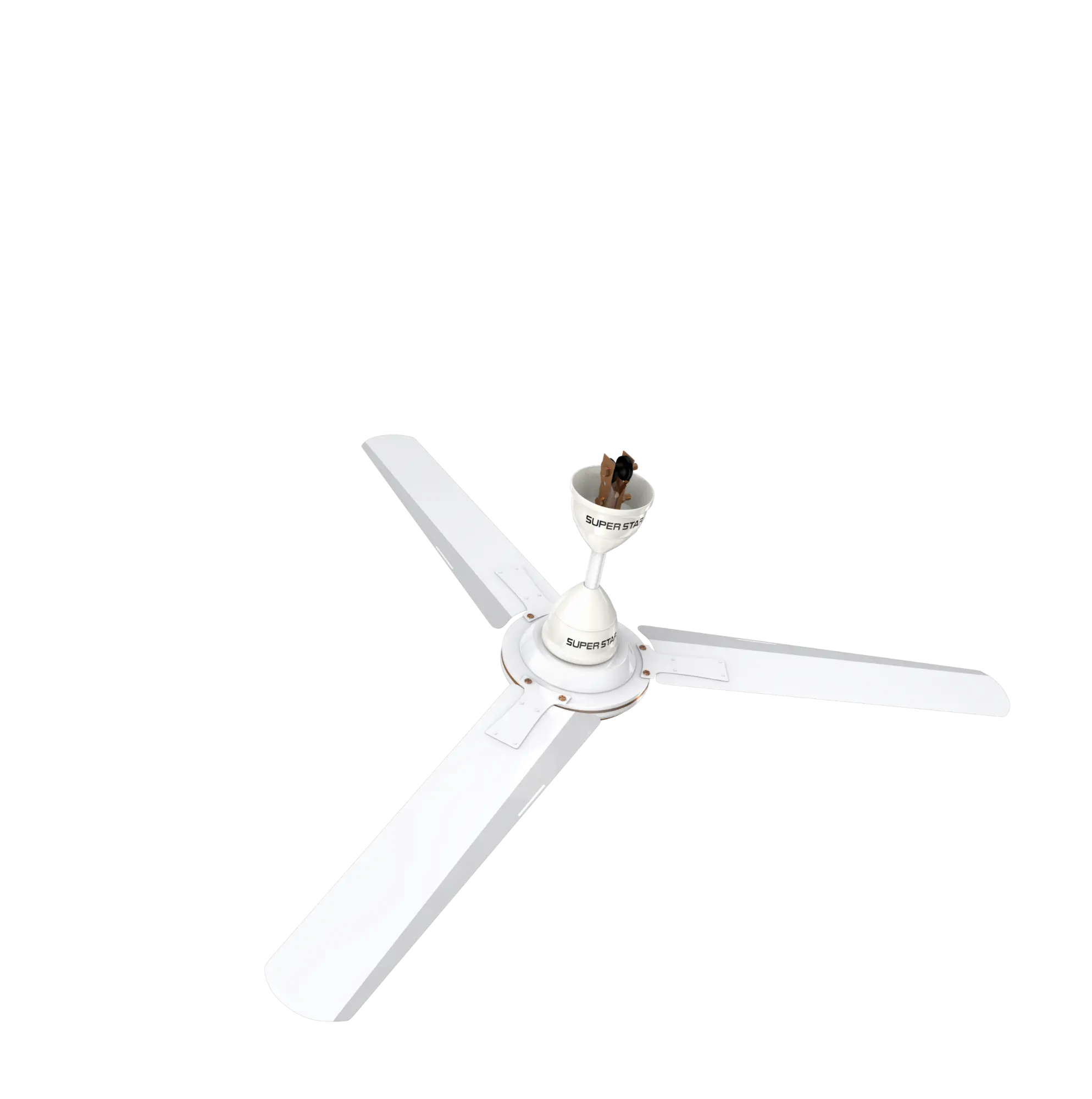 Picture of Super Star Diamond Ceiling Fan 56 Inch-White Color-56"