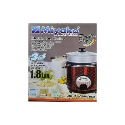 Picture of Miyako 1.8 LTR Double Pot Rice Cooker ASL-18-HC-DMD(Multicolor)