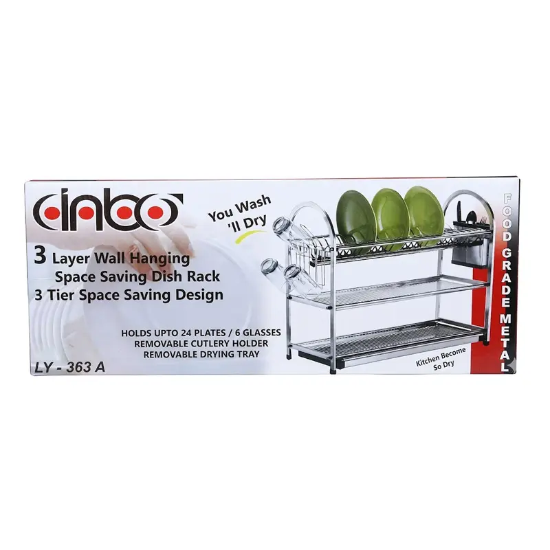 Picture of 3 layer Kinbo Kitchen dish rack 363(Multicolor)
