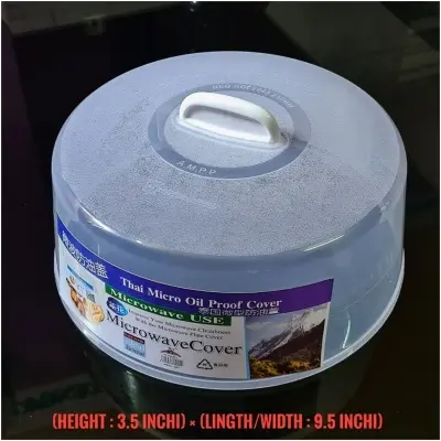 Picture of Microwave Food Cover/Food Plate Cover Splatter Guard Non Stick Plastic Clear Dish Lid - 1 Pcs - Kitchen Rack - Kitchen Rack - Oven Cover(Multicolor)