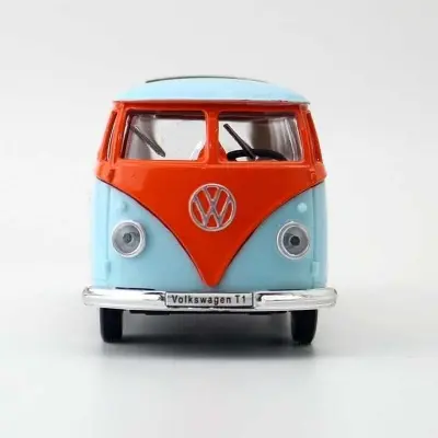 Picture of 1 PC Diecast Model Car Alloy Toys Car Model Gulf Oil GULF Volkswagen Classic T1 Bus 1/32 Scale(Multicolor)