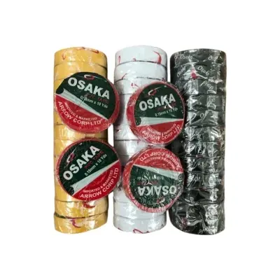 Picture of 12PCS Original Osaka PVC Tape Electrical/Cricket Tape Black/Red/White(Multicolor)