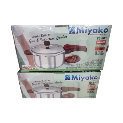 Picture of 5 Liter MIYAKO Stainless Steel Pressure Cooker PC-501 INDUCTION BOTTOM(Multicolor)