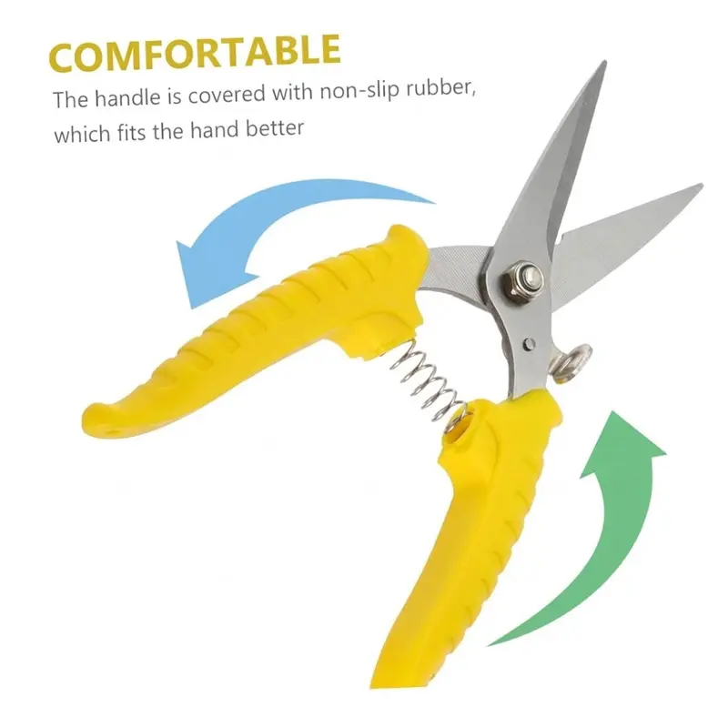 Picture of 1 PC Pruning Scissor Gardening Tool Stainless Steel Material Easy Cutting Hand Shears Pruning Shear(Multicolor)