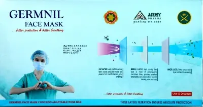 Picture of Germnil Surgical Face Mask – 10 Pcs (1 Box)