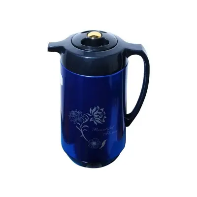 Picture of 1 liter metallic body vacuum push flask mixed color(Multicolor)