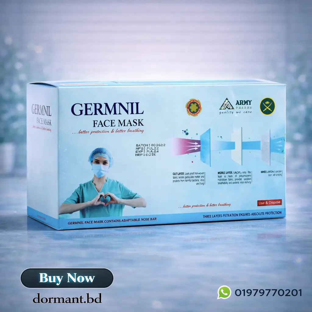 Picture of Germnil Surgical Face Mask – 10 Pcs (1 Box)