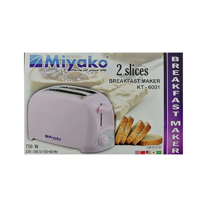 Picture of Miyako 2 Slice Bread Toaster KT-6001(Multicolor)