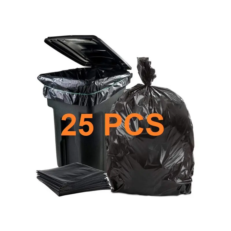 Picture of BLACK (36" X24") 25PCS Trash Bag / Poly Bag / Garbage Bag / Moyla Felar Bag / Polibag(Black)