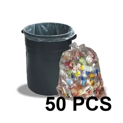 Picture of Clear (16" X12") 50PCS Trash Bag / Poly Bag / Garbage Bag / Moyla Felar Bag / Polibag(Multicolor)
