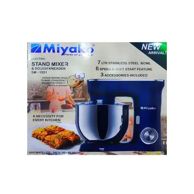 Picture of Miyako 7 Liter Stand Mixer 2000W SM-1551(Multicolor)