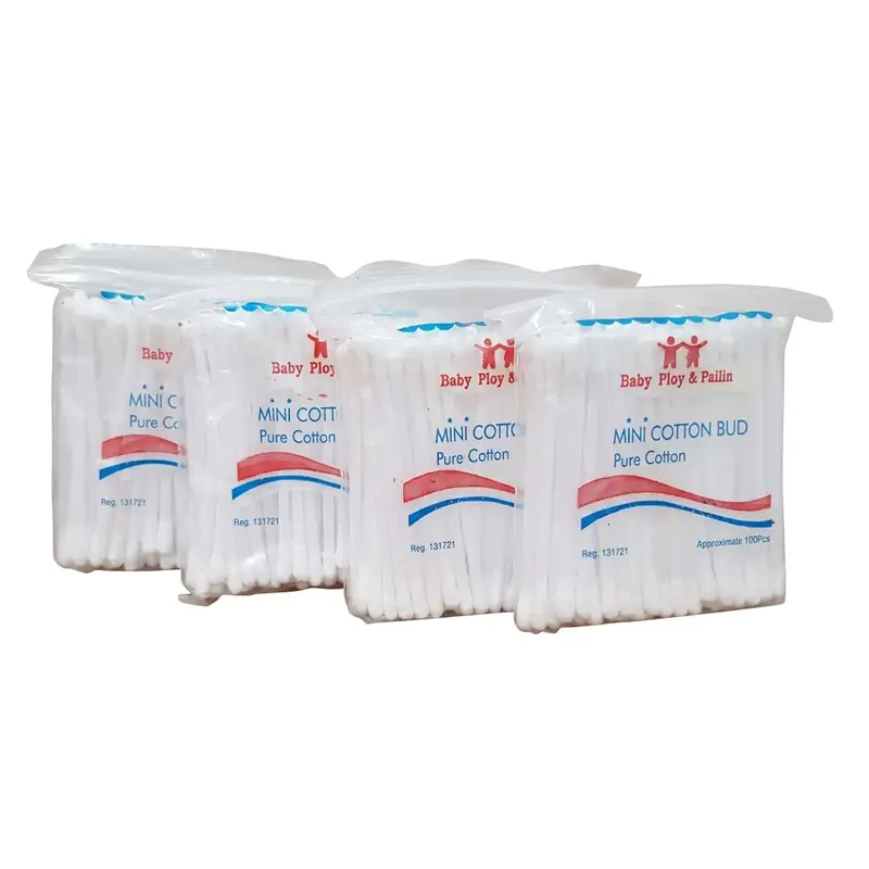 Picture of Thai Mini White High Quality Cotton Buds Pure Cotton 6 Packets(White)