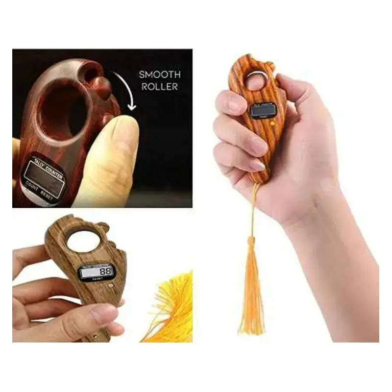 Picture of Finger Counter-Islamic Tasbih Bead Digital Finger Rotating Prayer Beads with Digital Counter Counter for Prayer Islamic Tasbih Muslim/ Digital Smart Tasbih