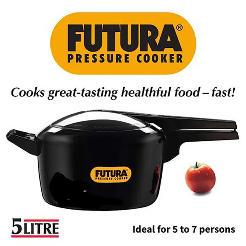 Picture of 5 Liter Futura Hard Anodized Pressure Cooker(Multicolor)