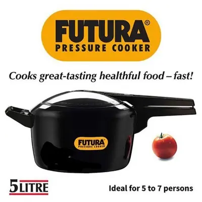 Picture of 5 Liter Futura Hard Anodized Pressure Cooker(Multicolor)