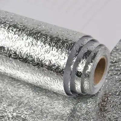 Picture of EF Aluminum Foil Paper Kitchen Stickers Waterproof Self-Adhesive Wallpaper(Multicolor)